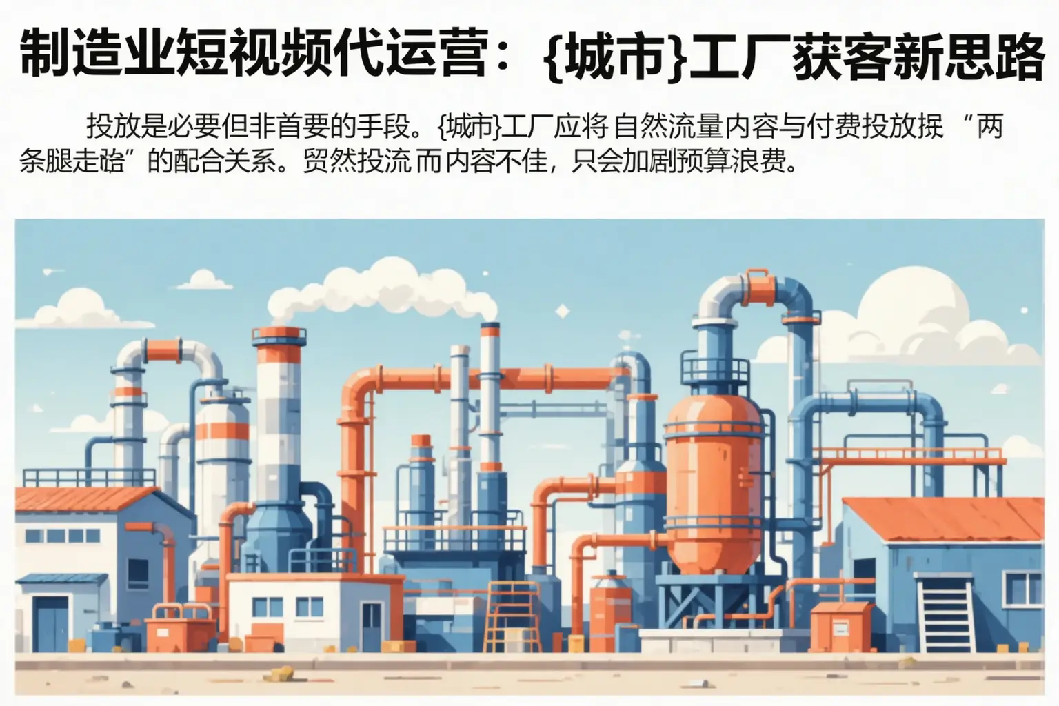 制造业短视频代运营:黎川工厂获客新思路